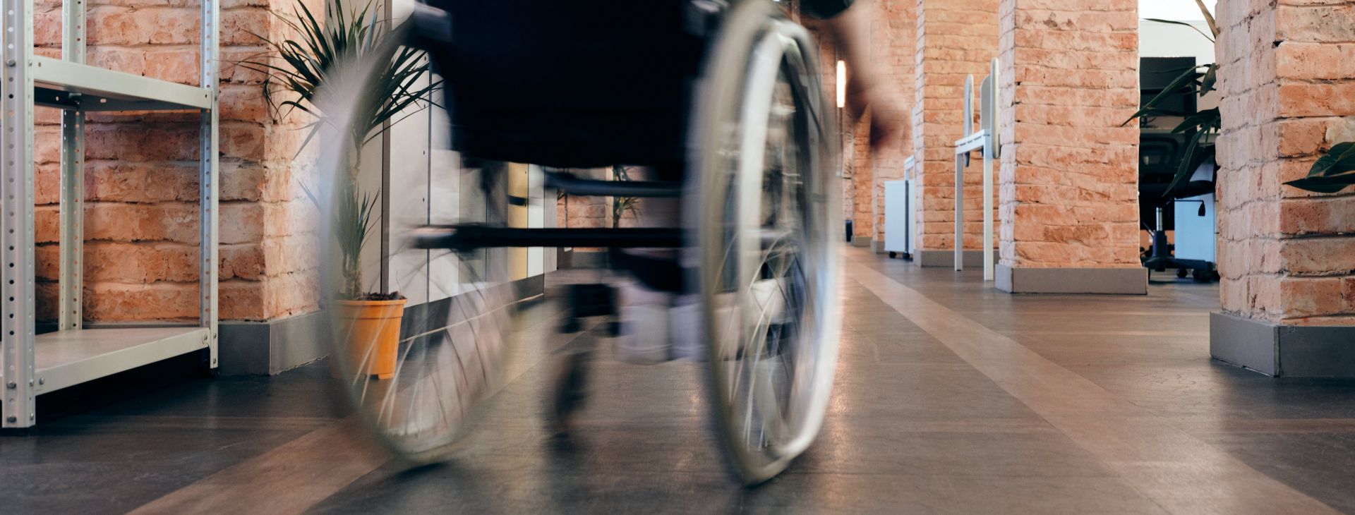 Photo of Person Using Wheelchair